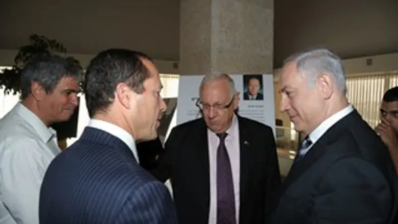 נתניהו ריבלין וברקת