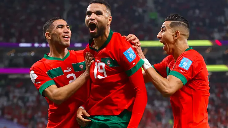 Morocco's team members in Qatar