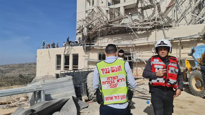 Scene of the collapse