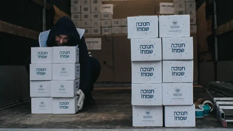 המשלוחים ליהודי אוקראינה לקראת חנוכה