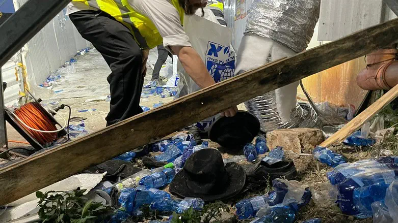 אנשי זק"א בזירת האסון במירון