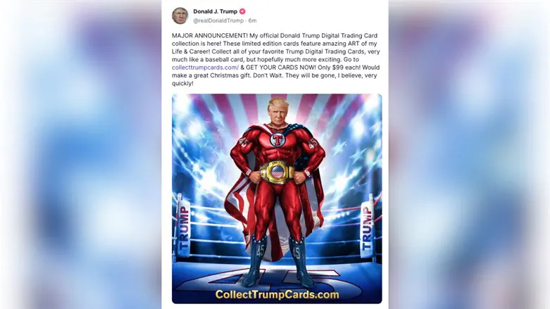 Trump announces trading cards