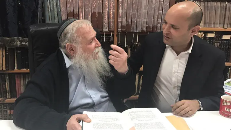 השר בנט והרב דרוקמן