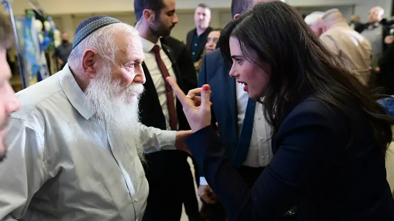 Ayelet Shaked and Rabbi Druckman