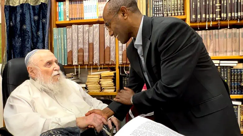 ח"כ משה סולומון והרב חיים דרוקמן