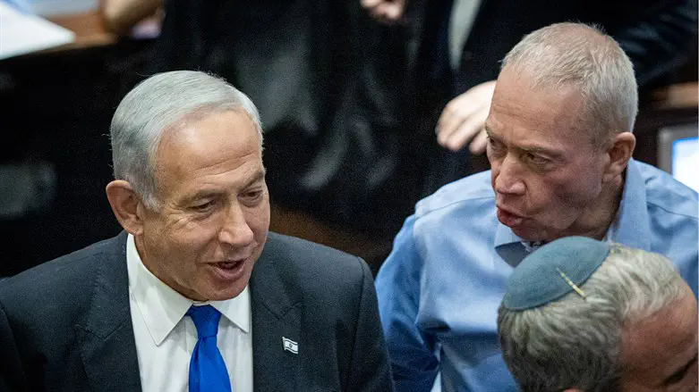 יואב גלנט ובנימין נתניהו