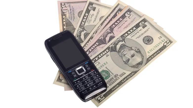 Mobile phone and money
