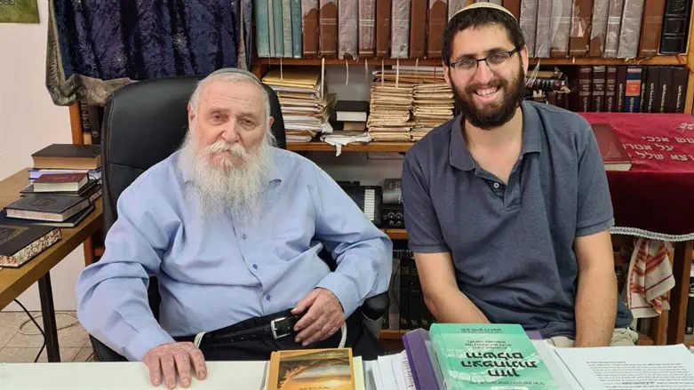 עומר פדור עם הרב חיים דרוקמן זצ"ל