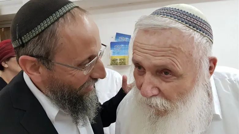 הרב דרוקמן זצ"ל עם הרב רימון