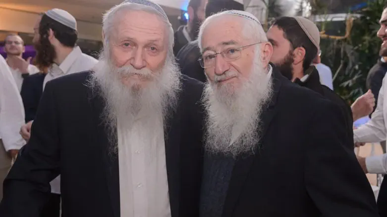 הרב ולדמן עם הרב דרוקמן