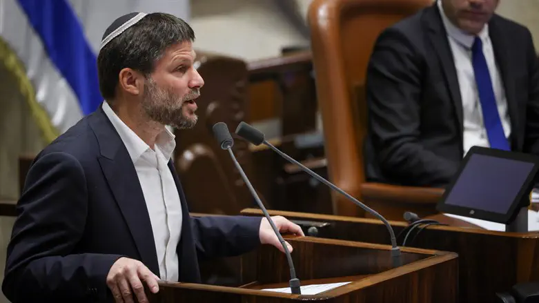 השר בצלאל סמוטריץ' במליאה