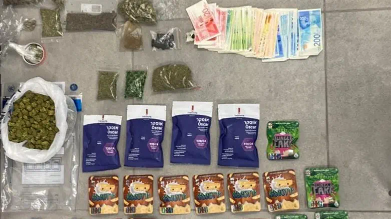 חלק מהסמים שנתפסו