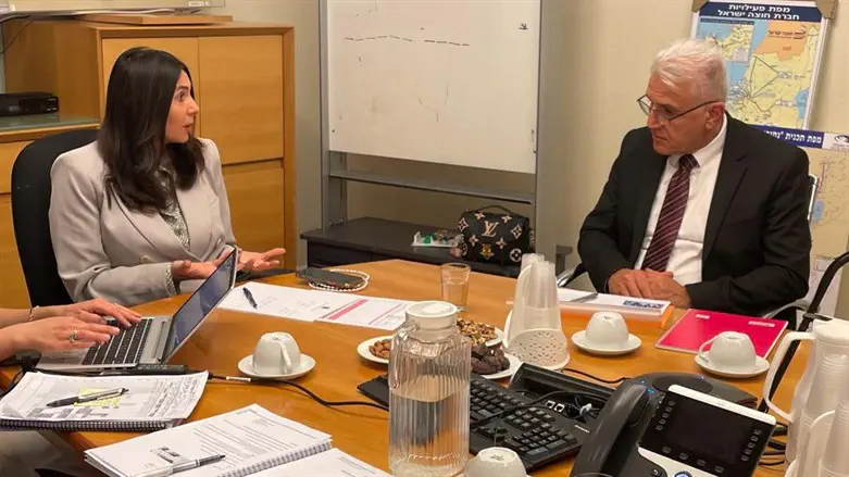 Miri Regev and Prof. Salman Zarka