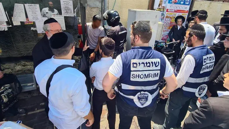 מתנדבי השומרים בזירה. אילוסטרציה