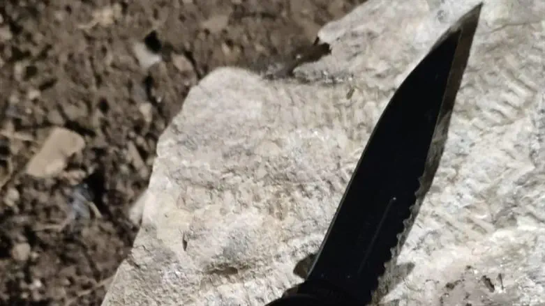 Knife found on the suspect