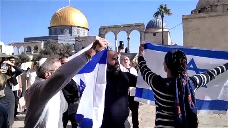 Активисты «Israël is Forever» на Храмовой горе