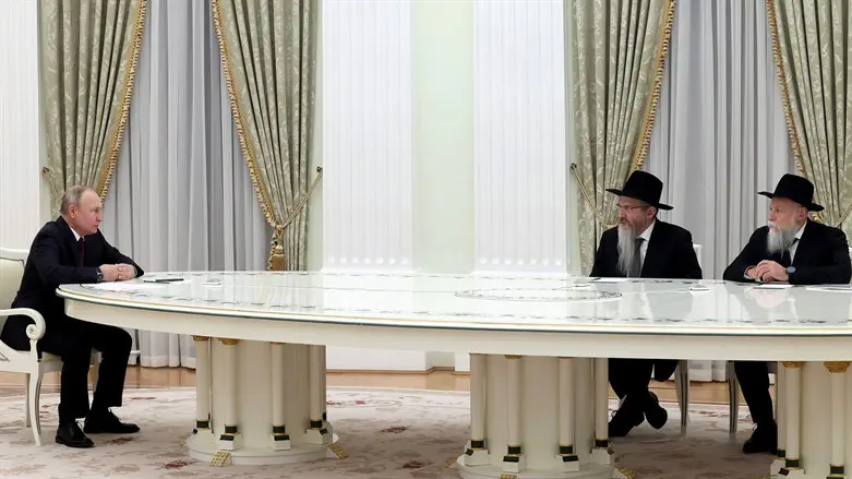 פוטין והרב לזר