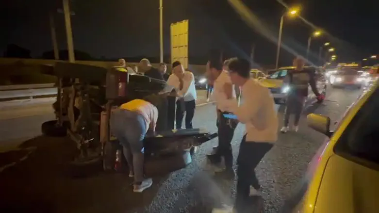Maklev at the scene of the accedent
