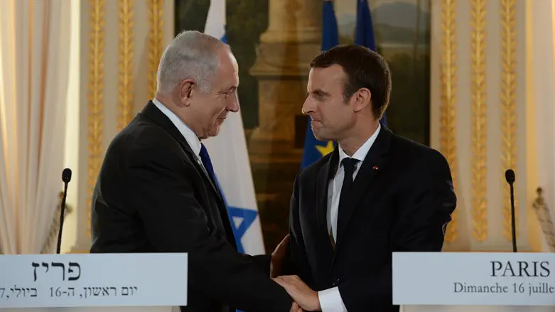 Netanyahu and Macron
