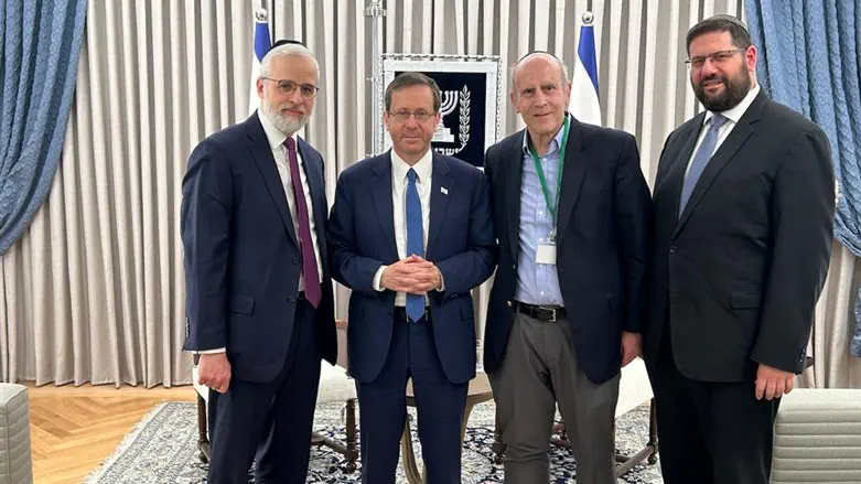 בכירי ה-OU בבית הנשיא