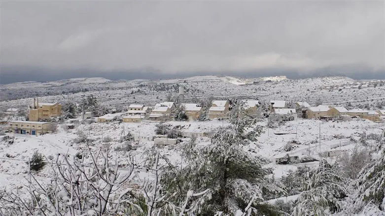 Samaria under a blanket of snow (archive)