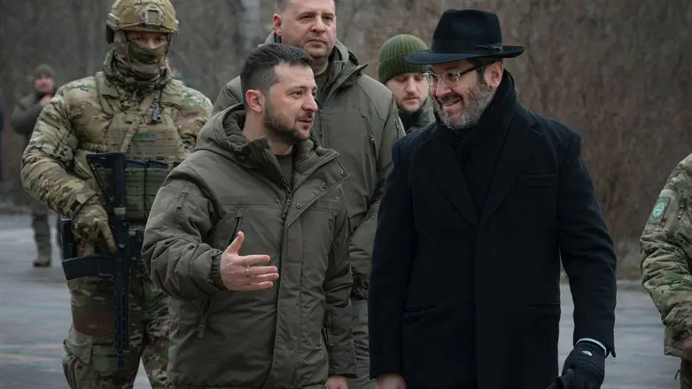 זלנסקי והרב רוטמאן