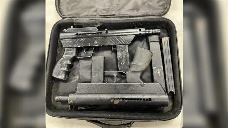 The confiscated weapons
