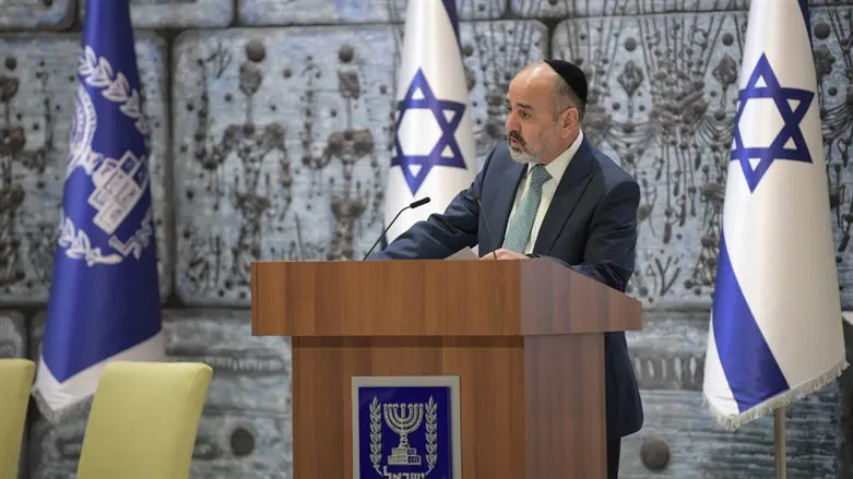 השר יעקב מרגי בבית הנשיא