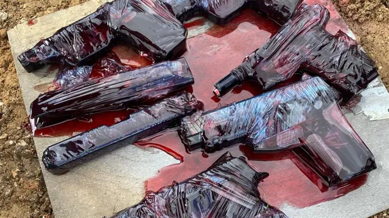 האקדחים שנתפסו