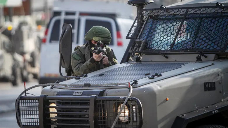 IDF soldier in Huwara