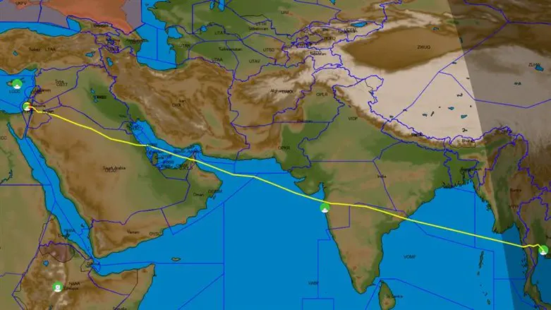 הנתיב להודו מתקצר משמונה שעות לכחמש וחצי שעות
