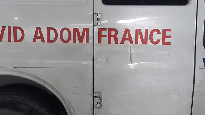 נזק שנגרם לאמבולנס