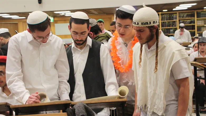 Purim in Beit El Yeshiva