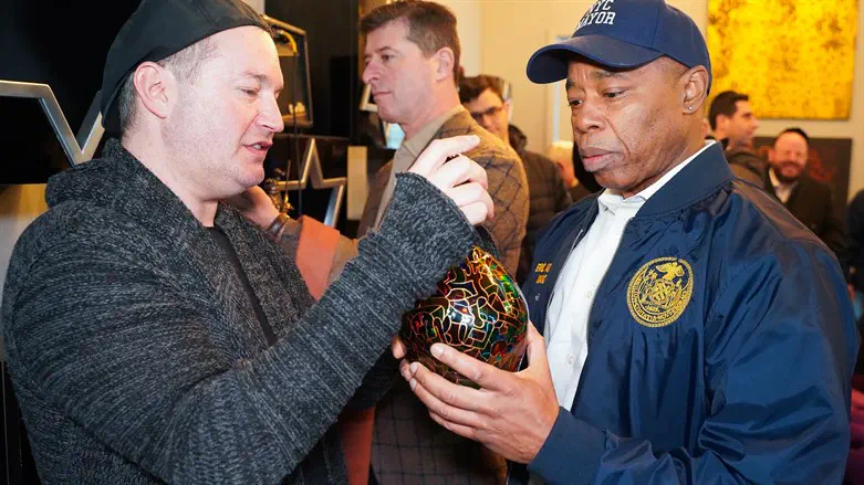 David Roytman and NYC Mayor Eric Adams