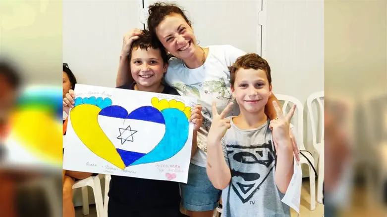 Diana Bukhman and her sons
