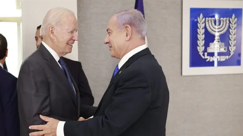 Биньямин Нетаньяху и Джо Байден