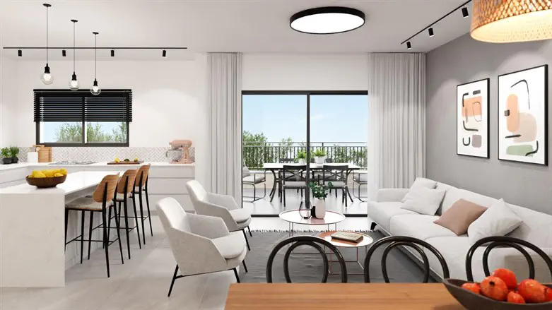 הדמיית בית בפרויקט לב ההר יזמות באיתמר