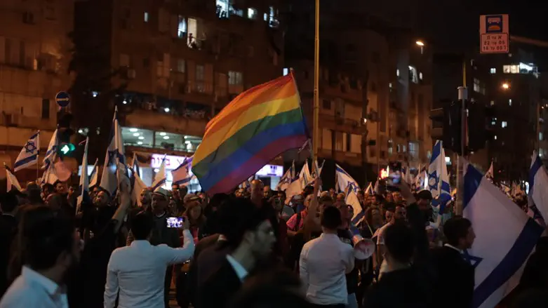 Demonstration in Bnei Brak