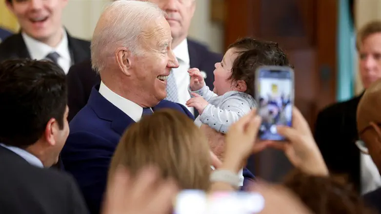 Joe Biden and supporters