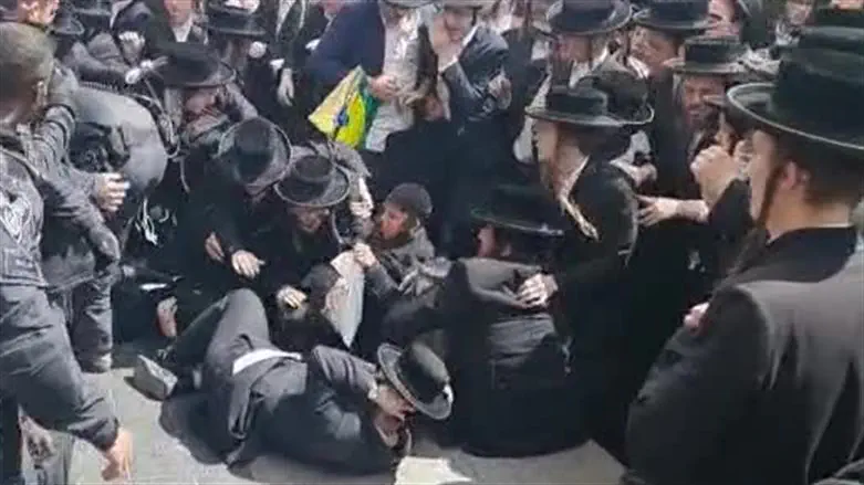 הפגנת חרדים בירושלים