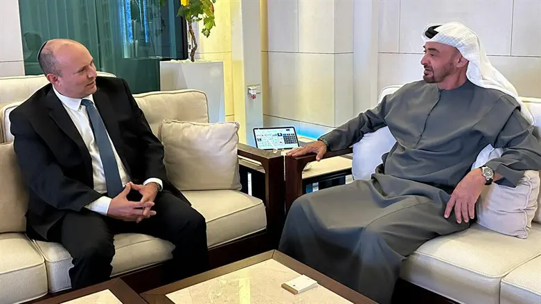 Naftali Bennett and heikh Mohammed bin Zayed