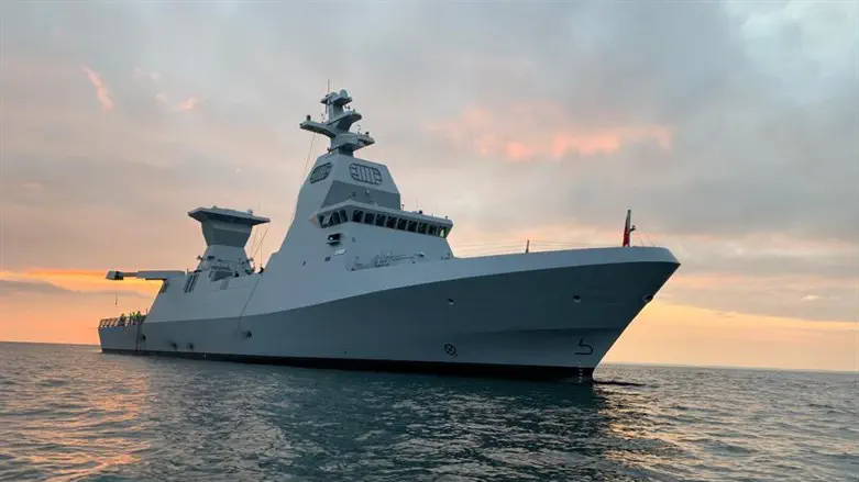 Ракетный корабль Саар-6. Иллюстрация