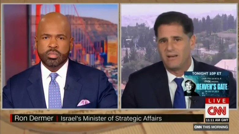 Рон Дермер дает интервью CNN