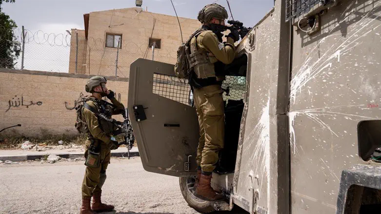 IDF soldiers in Jericho