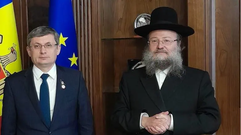 הרב זלצמן והנשיא גרוסו