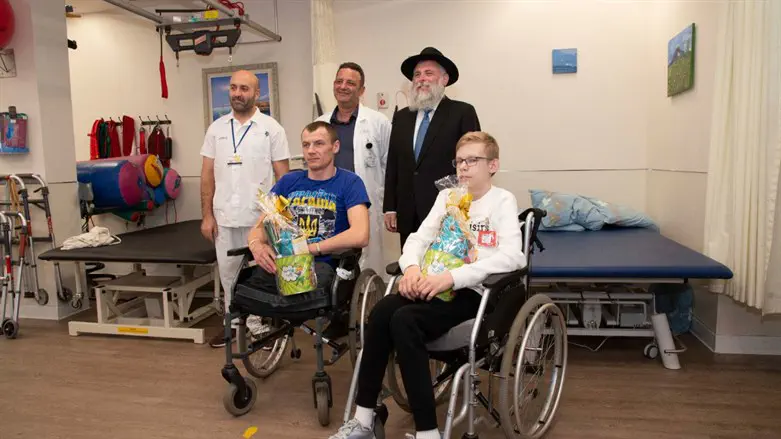 החיילים ששוקמו עם הרב מרקוביץ'