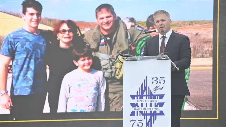 השר יואב קיש בעצרת סיום מצעד החיים