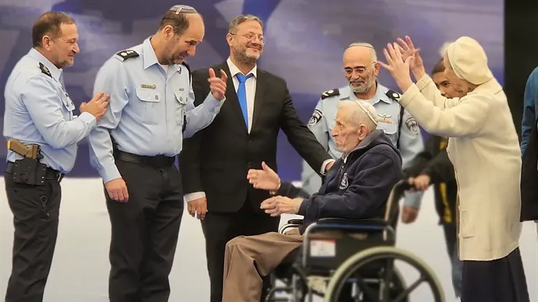 השר בן גביר במהלך הטקס