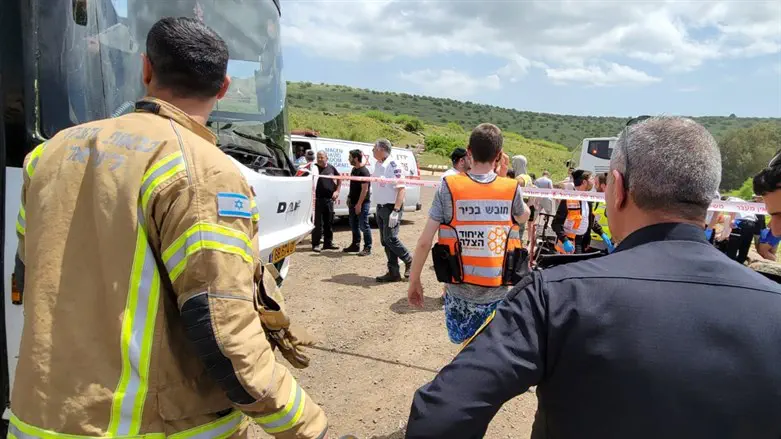 Scene of the accident at the Jordan River
