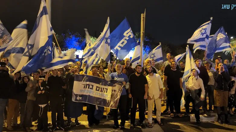 Демонстрация правых сил. Иллюстрация